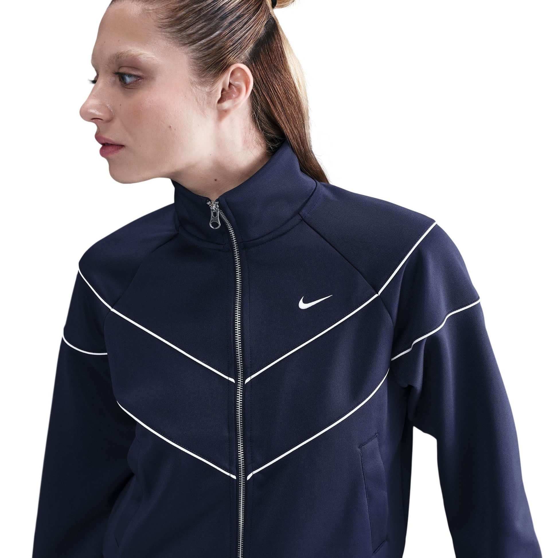 Nike Womens Sportswear Windrunner Knit Jacket - Midnight Navy Denim Exchange