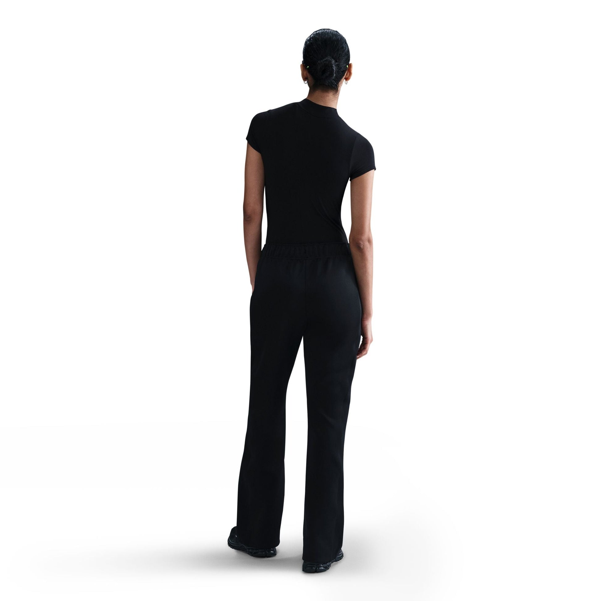 Nike Womens Mid Rise Slim Knit Trousers - Black Denim Exchange