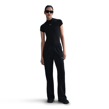 Nike Womens Mid Rise Slim Knit Trousers - Black Denim Exchange