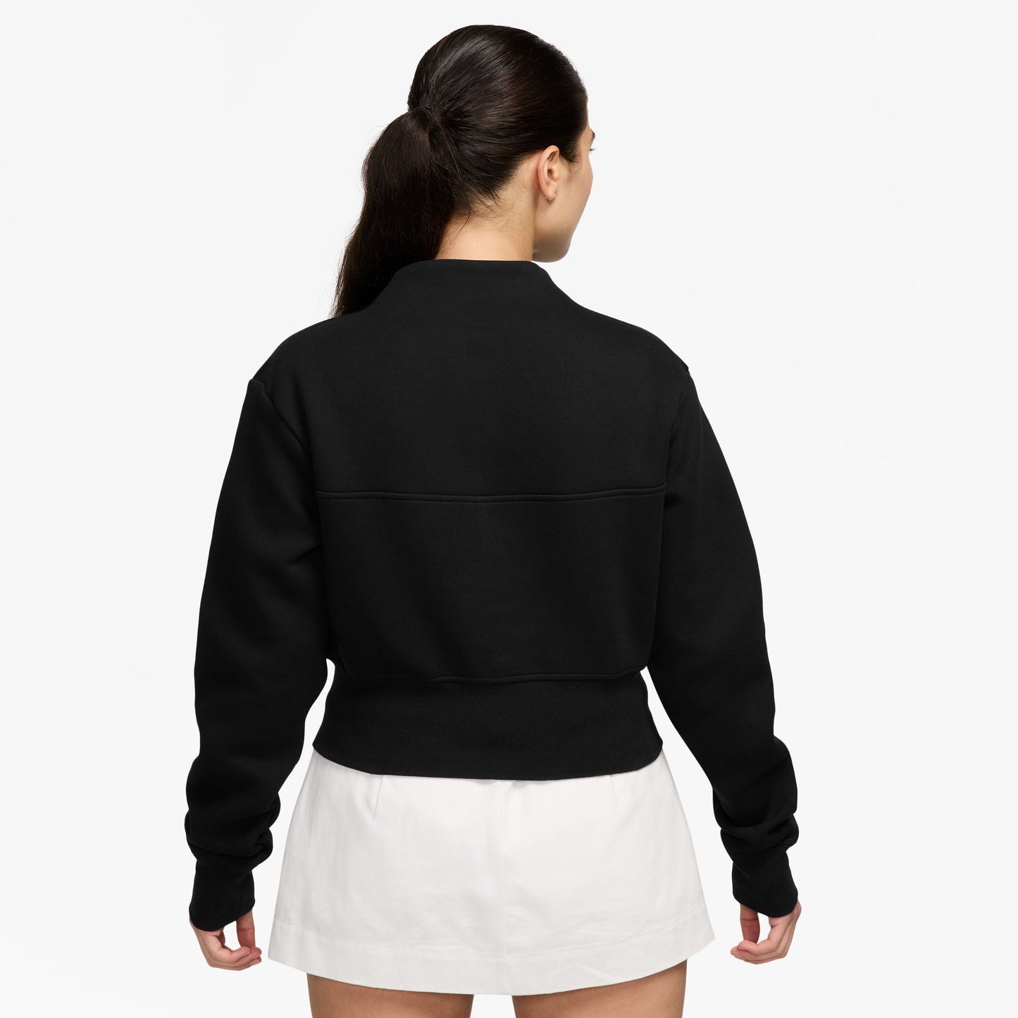 Nike Womens Sportswear Tech Cropped Top - Black Denim Exchange