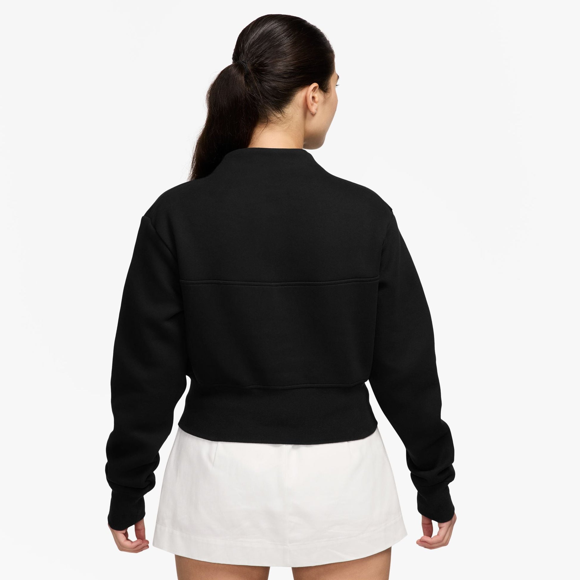 Nike Womens Sportswear Tech Cropped Top - Black Denim Exchange