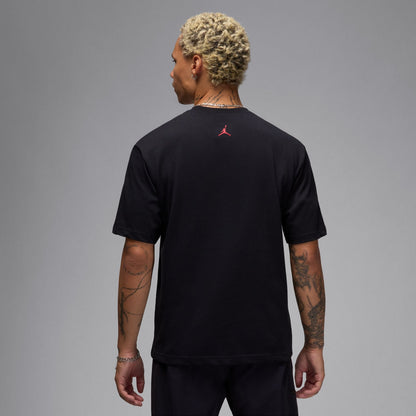 Air Jordan Mens Sneaker Patch Tee - Black Denim Exchange