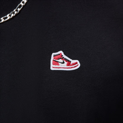 Air Jordan Mens Sneaker Patch Tee - Black Denim Exchange