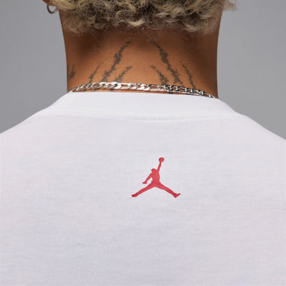 Air Jordan Mens Sneaker Patch Tee - White Denim Exchange