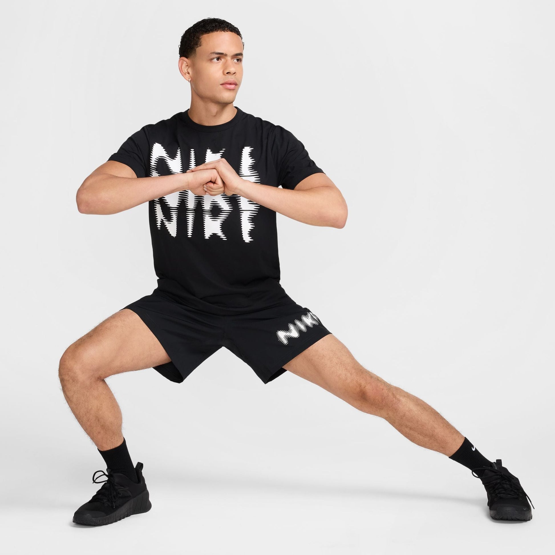 Nike Mens Hyverse Tee - Black/White Denim Exchange