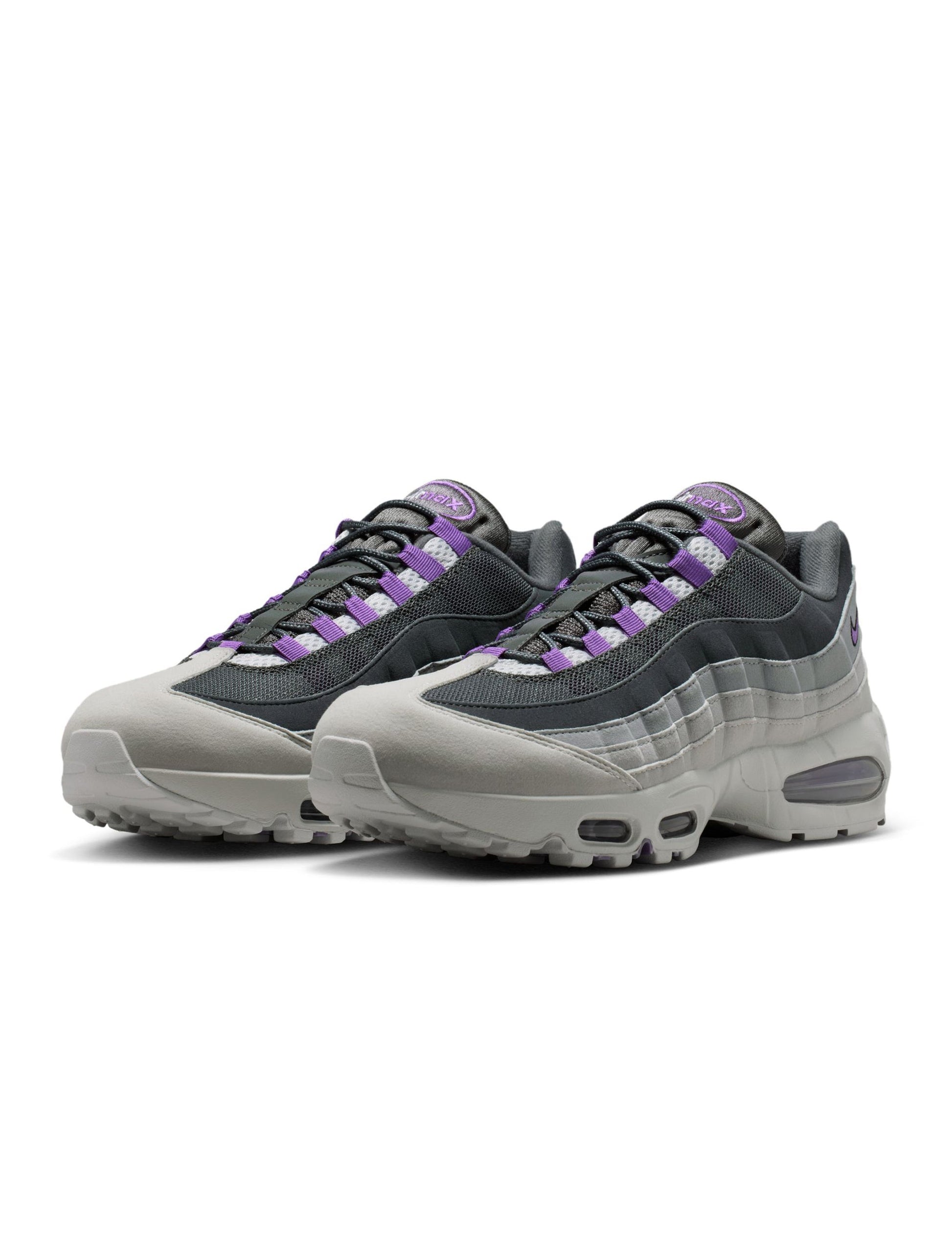 Nike Mens Air Max 95 Big Bubble OG - Photon Dust/Bright Violet Denim Exchange