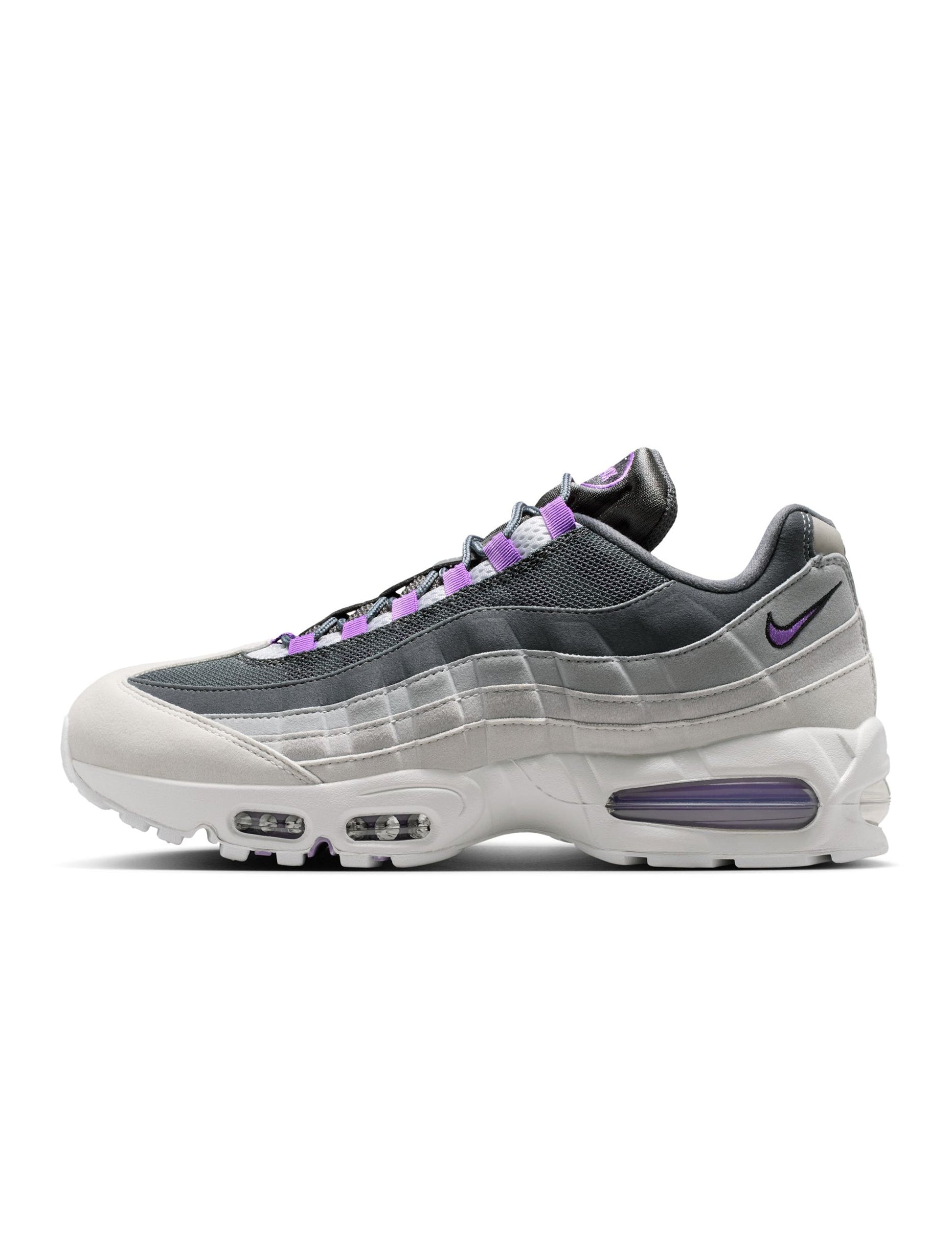 Nike Mens Air Max 95 Big Bubble OG - Photon Dust/Bright Violet Denim Exchange