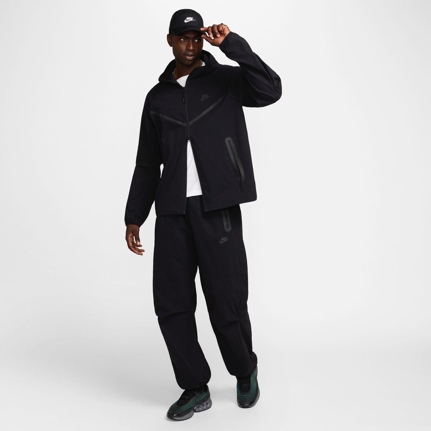 Nike Mens Tech Woven Jacket - Black Denim Exchange