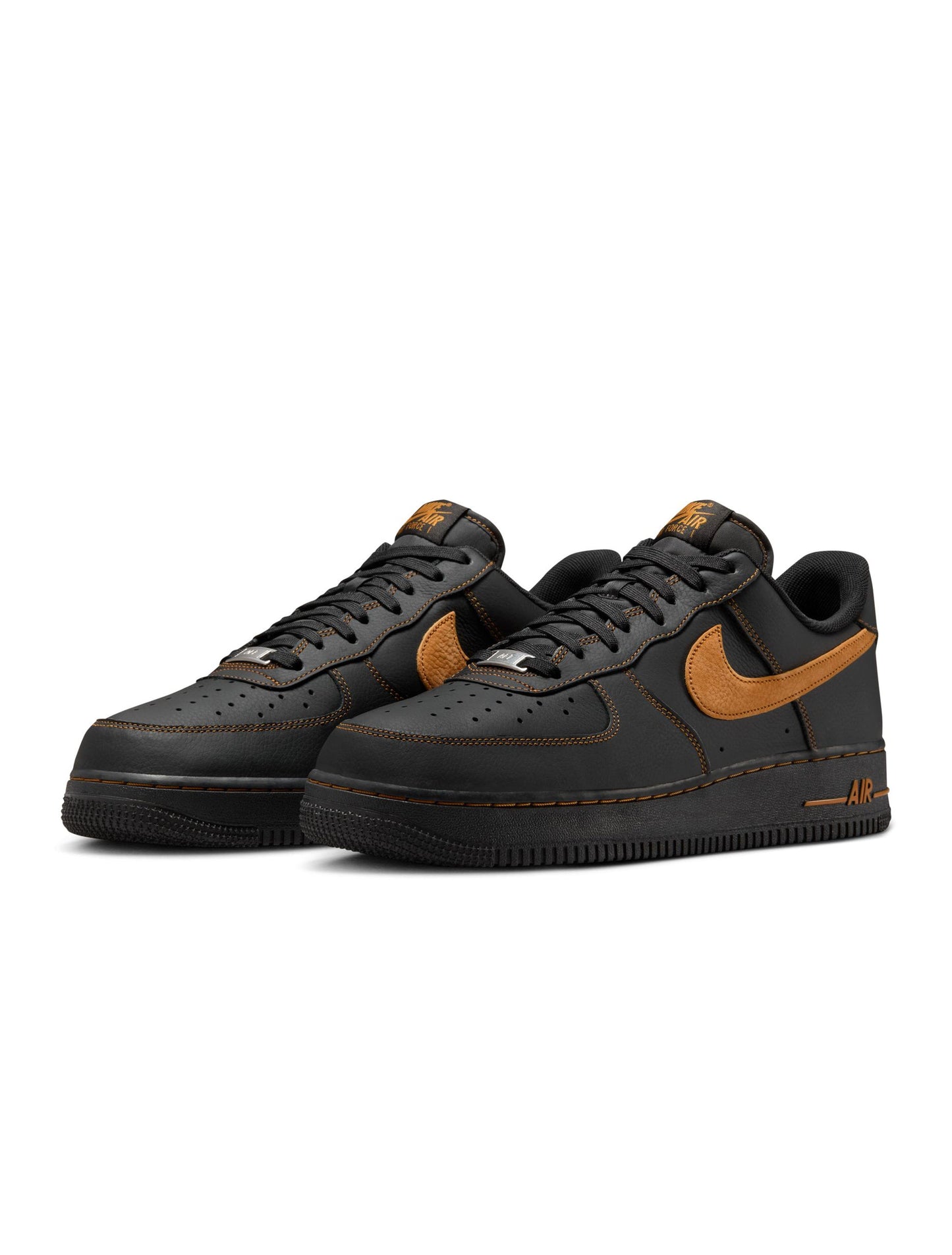 Nike Mens Air Force 1 '07 Lv8 - Black/Desert Ochre Denim Exchange