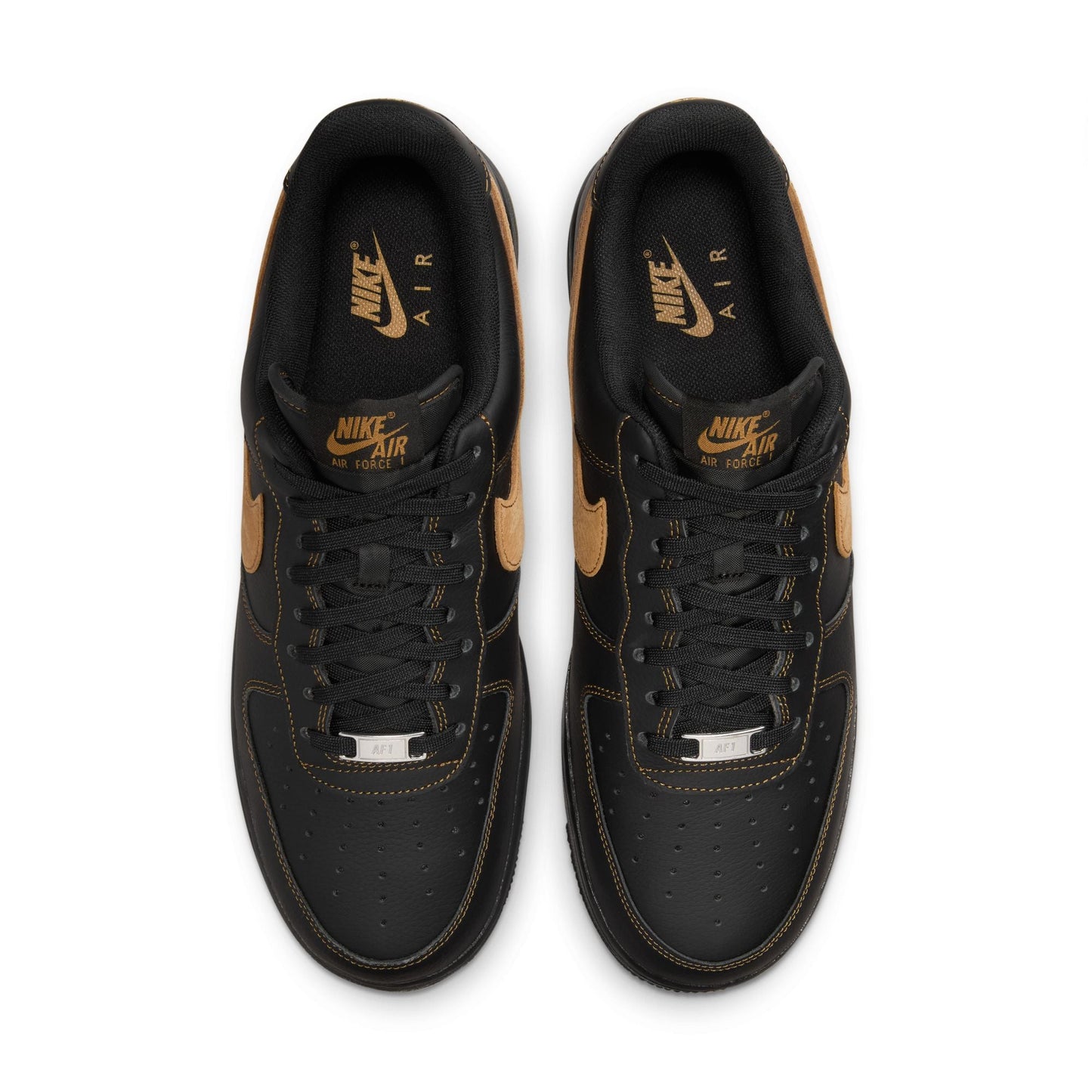 Nike Mens Air Force 1 '07 Lv8 - Black/Desert Ochre Denim Exchange