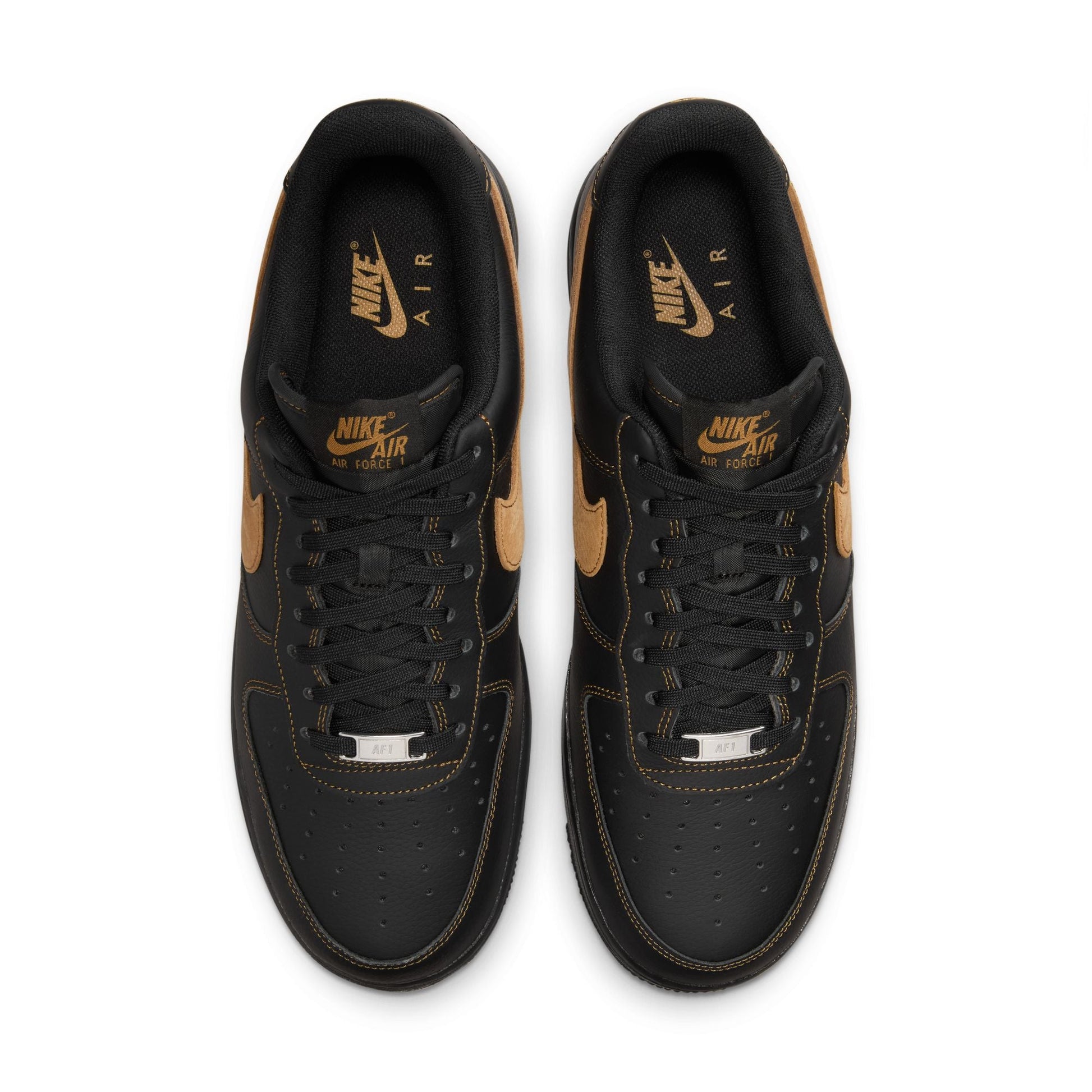 Nike Mens Air Force 1 '07 Lv8 - Black/Desert Ochre Denim Exchange