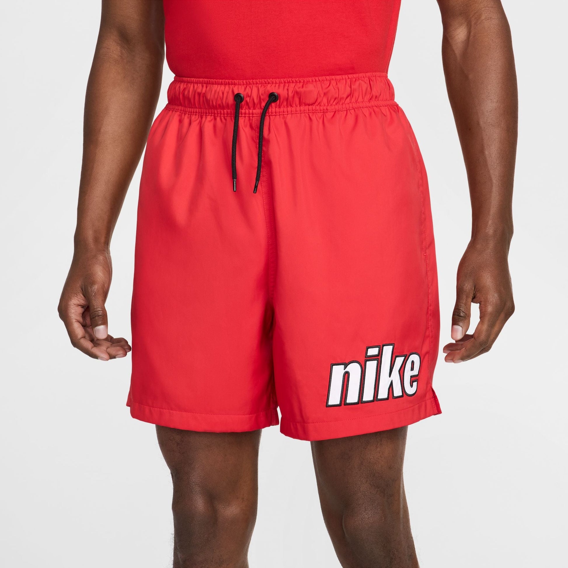 Nike Mens Club Flow Shorts - University Red Denim Exchange