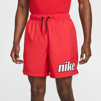 Nike Mens Club Flow Shorts - University Red Denim Exchange