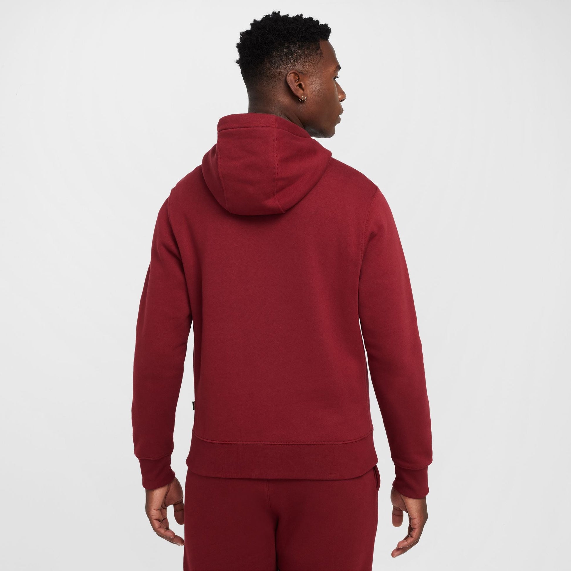 Nike Mens Club Tismen Hoodie - Team Red Denim Exchange