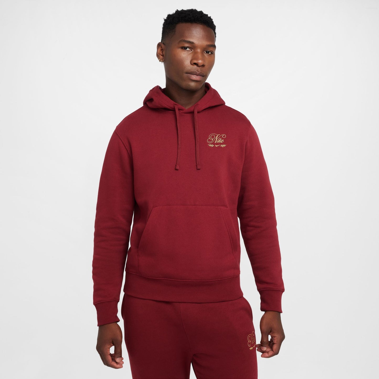 Nike Mens Club Tismen Hoodie - Team Red Denim Exchange