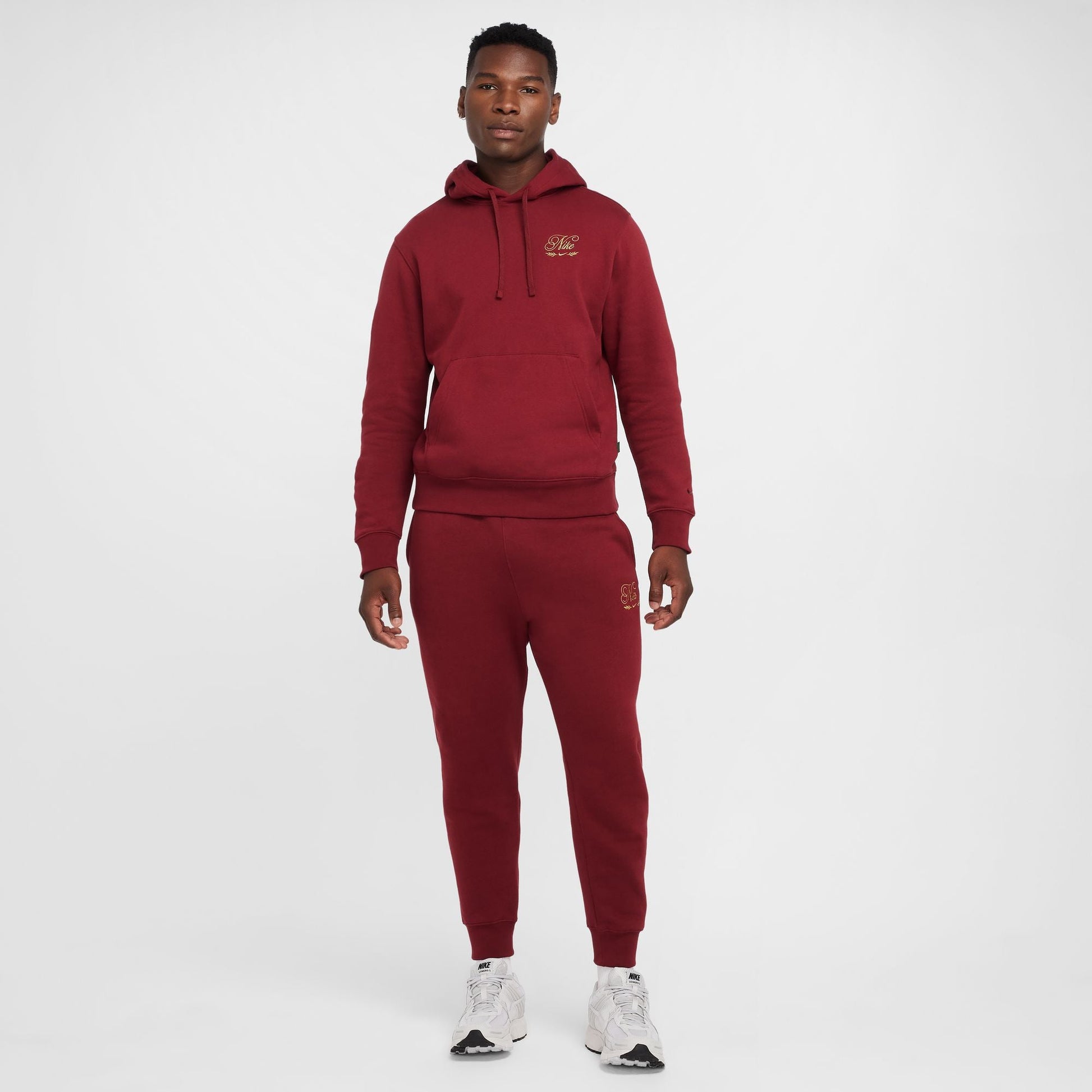 Nike Mens Club Tismen Hoodie - Team Red Denim Exchange