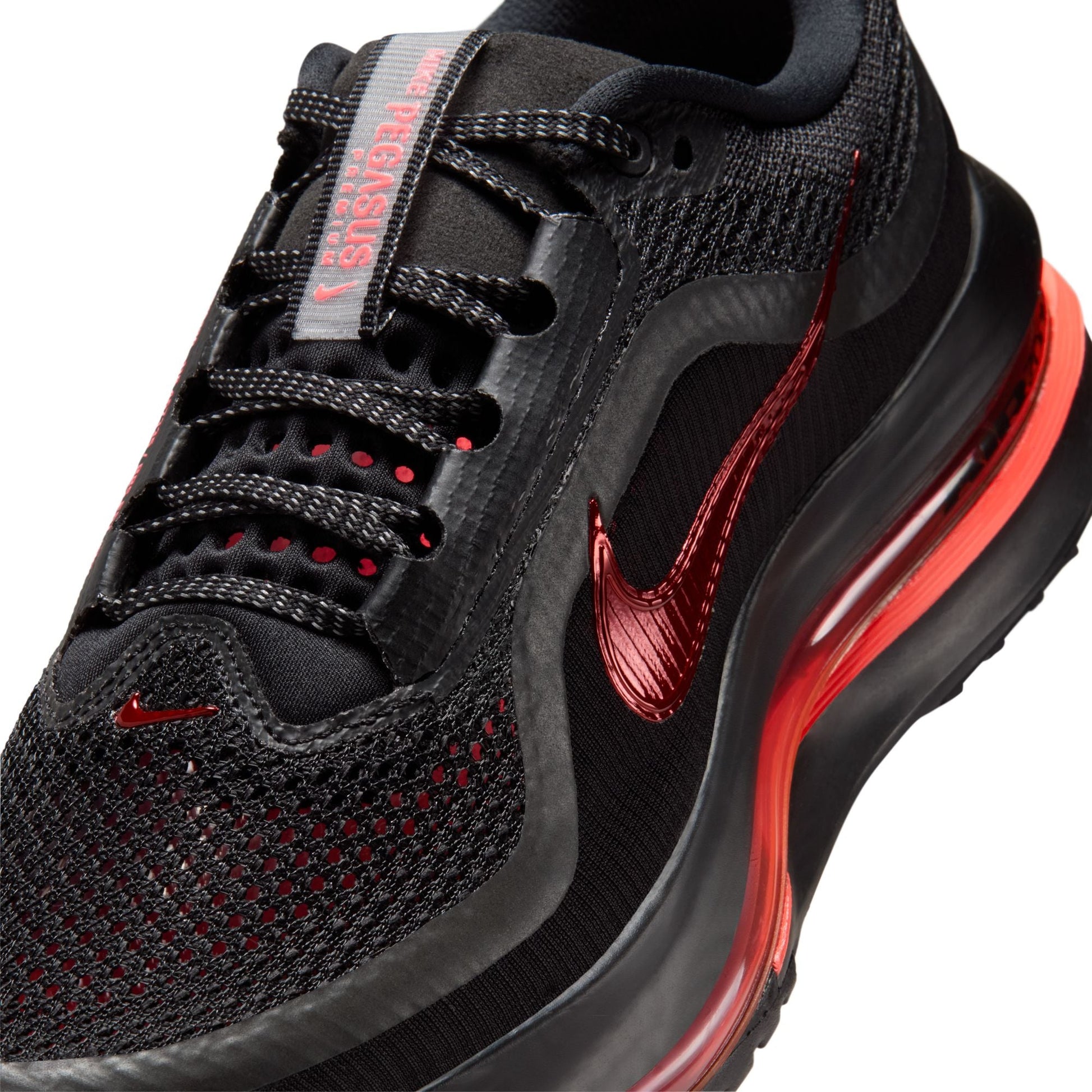 Nike Womens Pegasus Premium - Black/Hot Lava Denim Exchange
