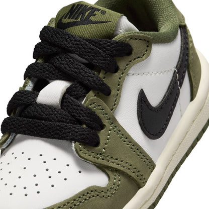 Air Jordan (TD) 1 Retro Low - Medium Olive Denim Exchange