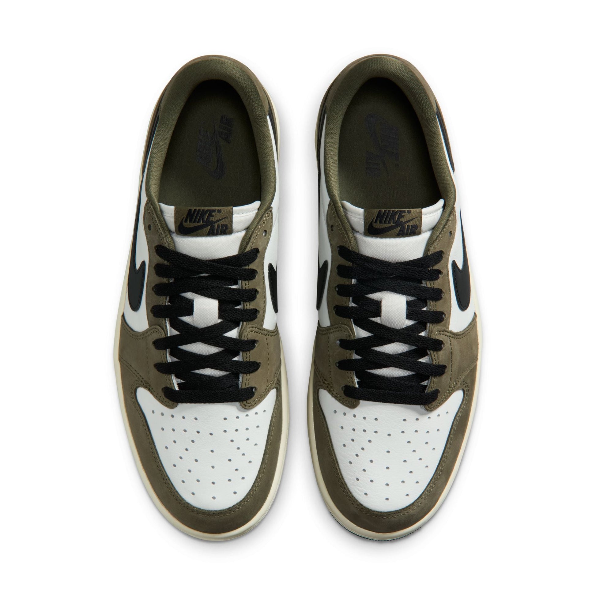 Air Jordan Mens 1 Retro Low - Medium Olive Denim Exchange
