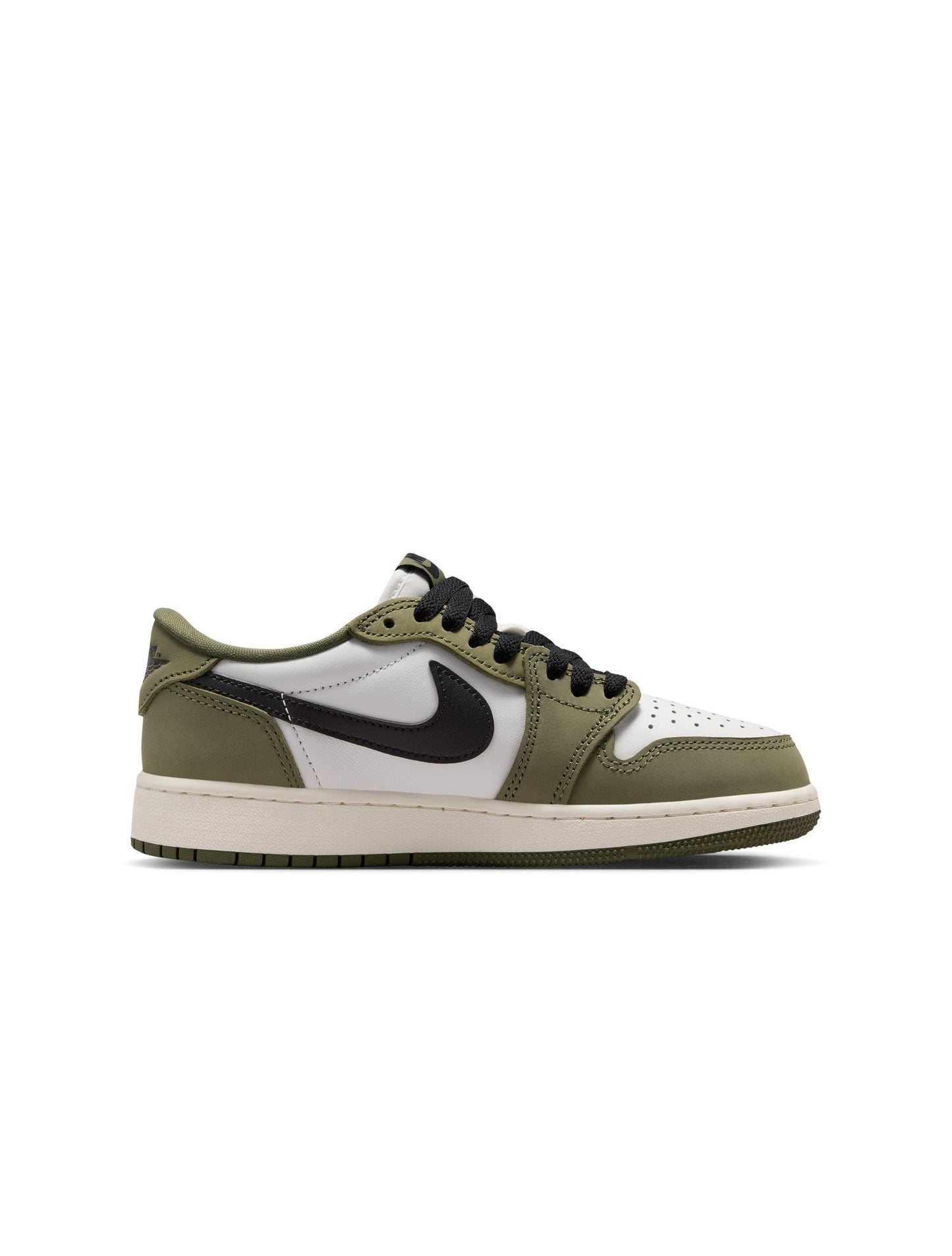 Air Jordan Big Kids 1 Retro Low - Medium Olive Denim Exchange