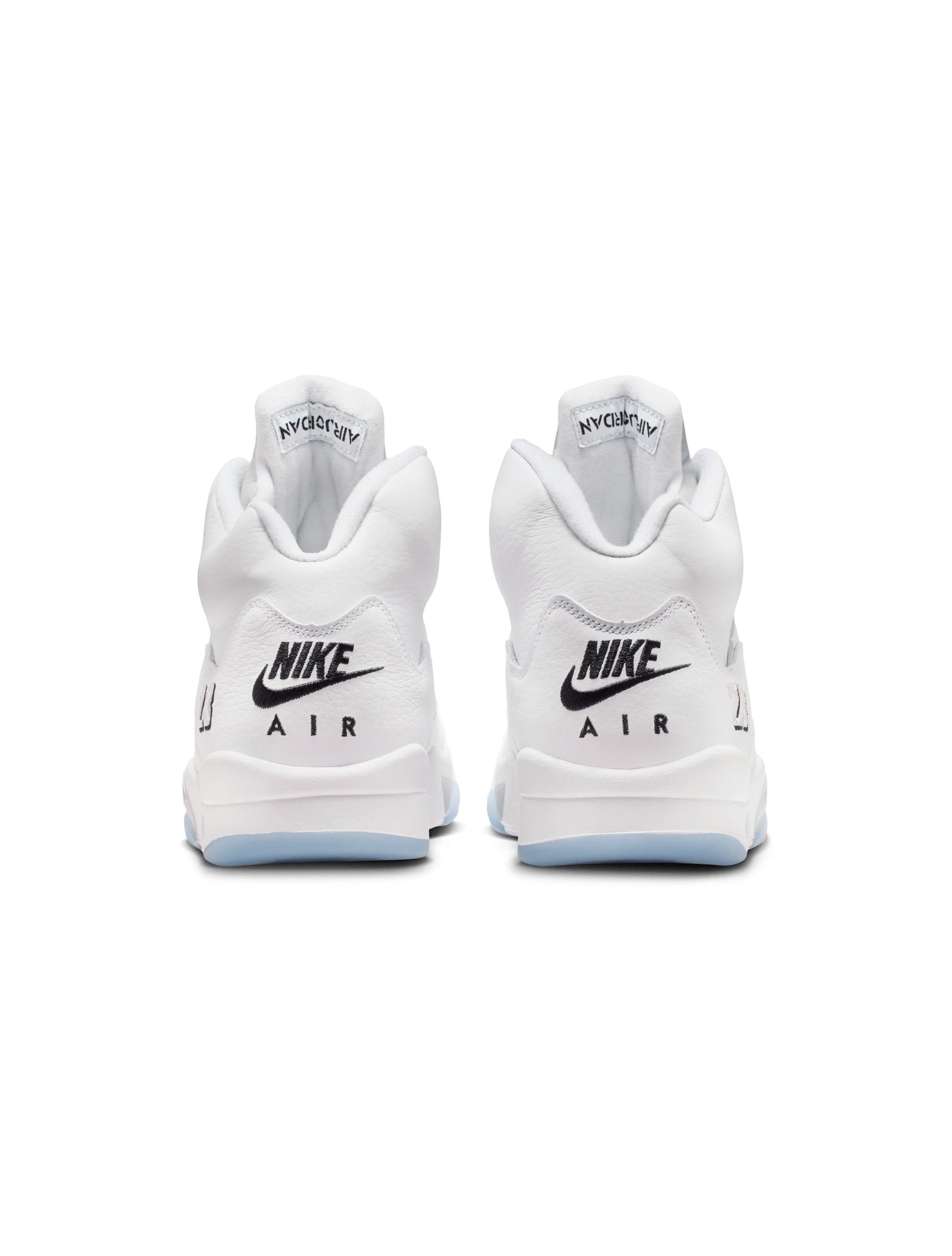 Air Jordan Mens 5 Retro - White Metallic Denim Exchange