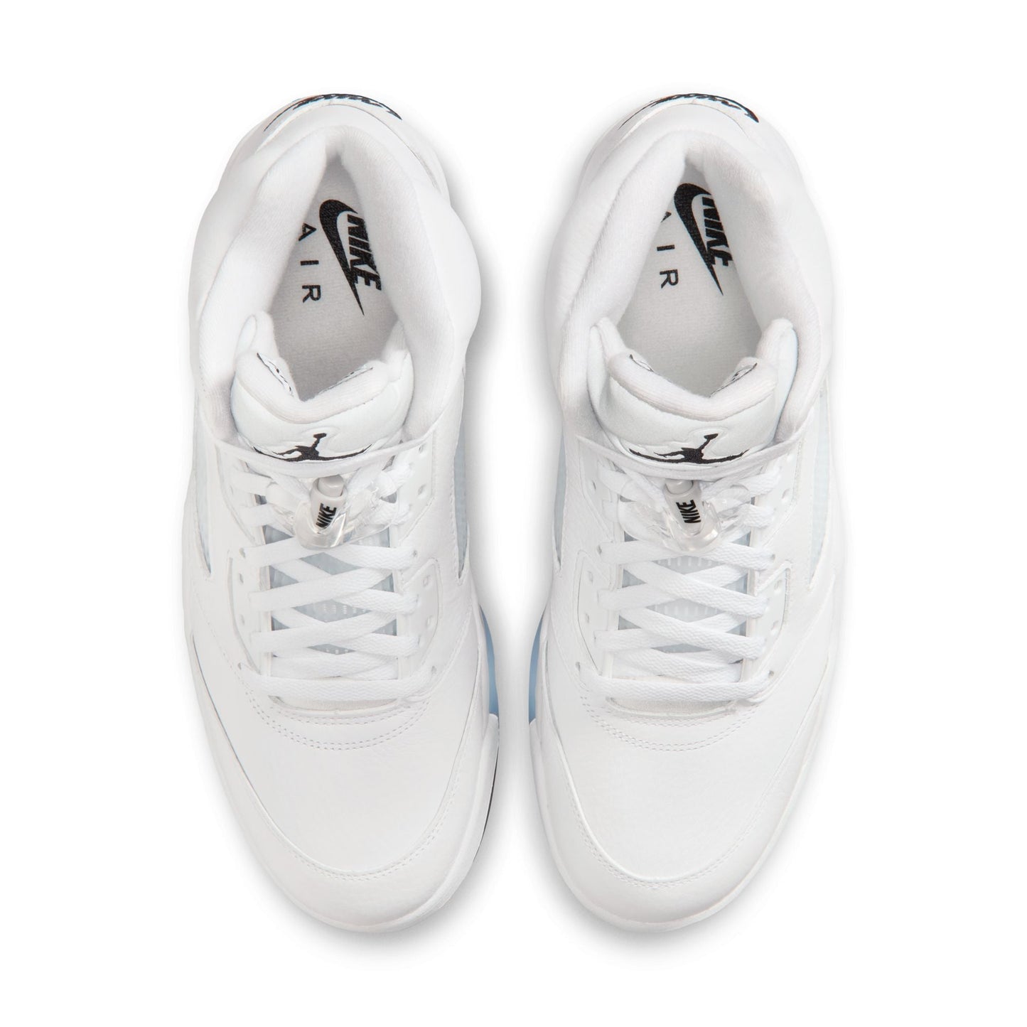 Air Jordan Mens 5 Retro - White Metallic Denim Exchange