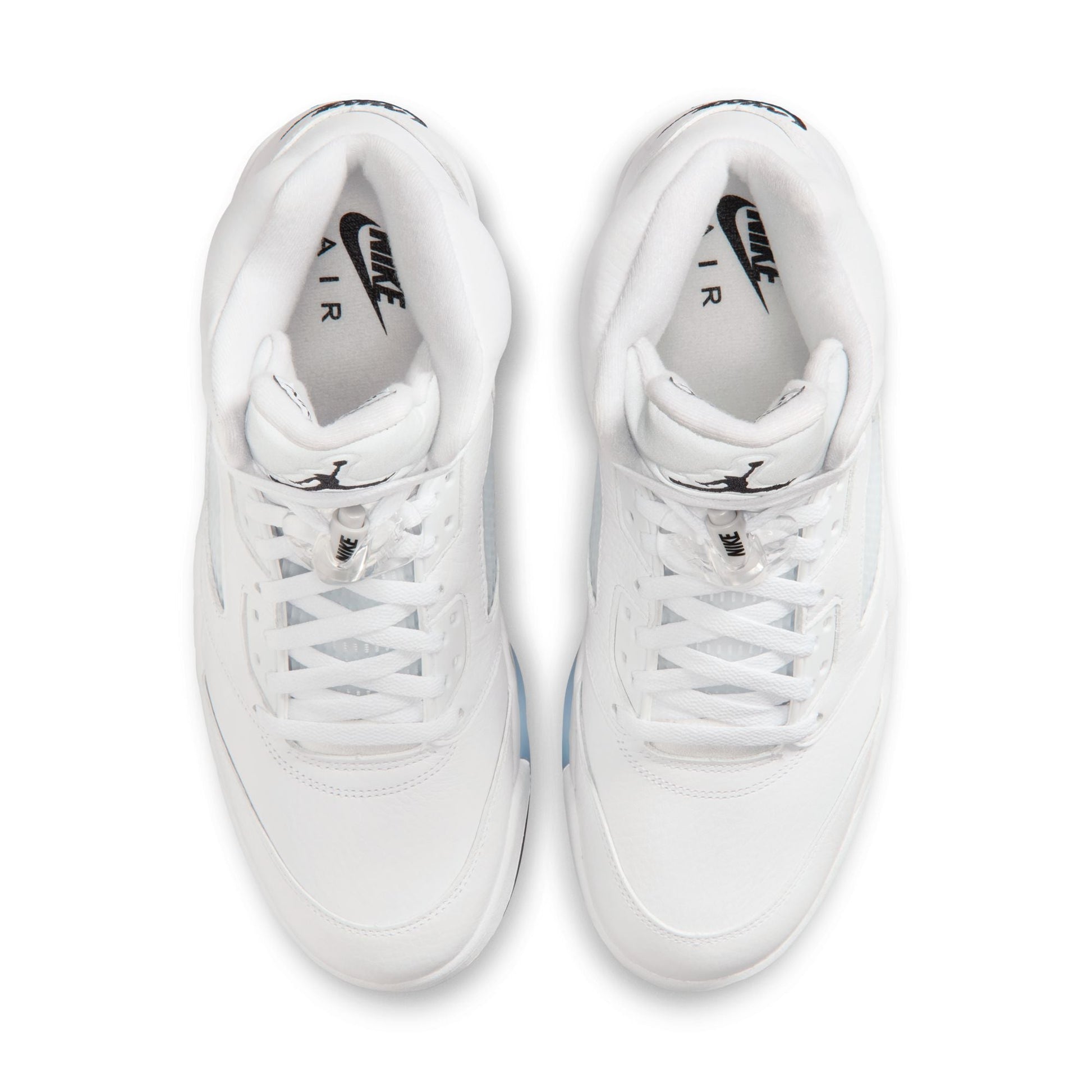 Air Jordan Mens 5 Retro - White Metallic Denim Exchange