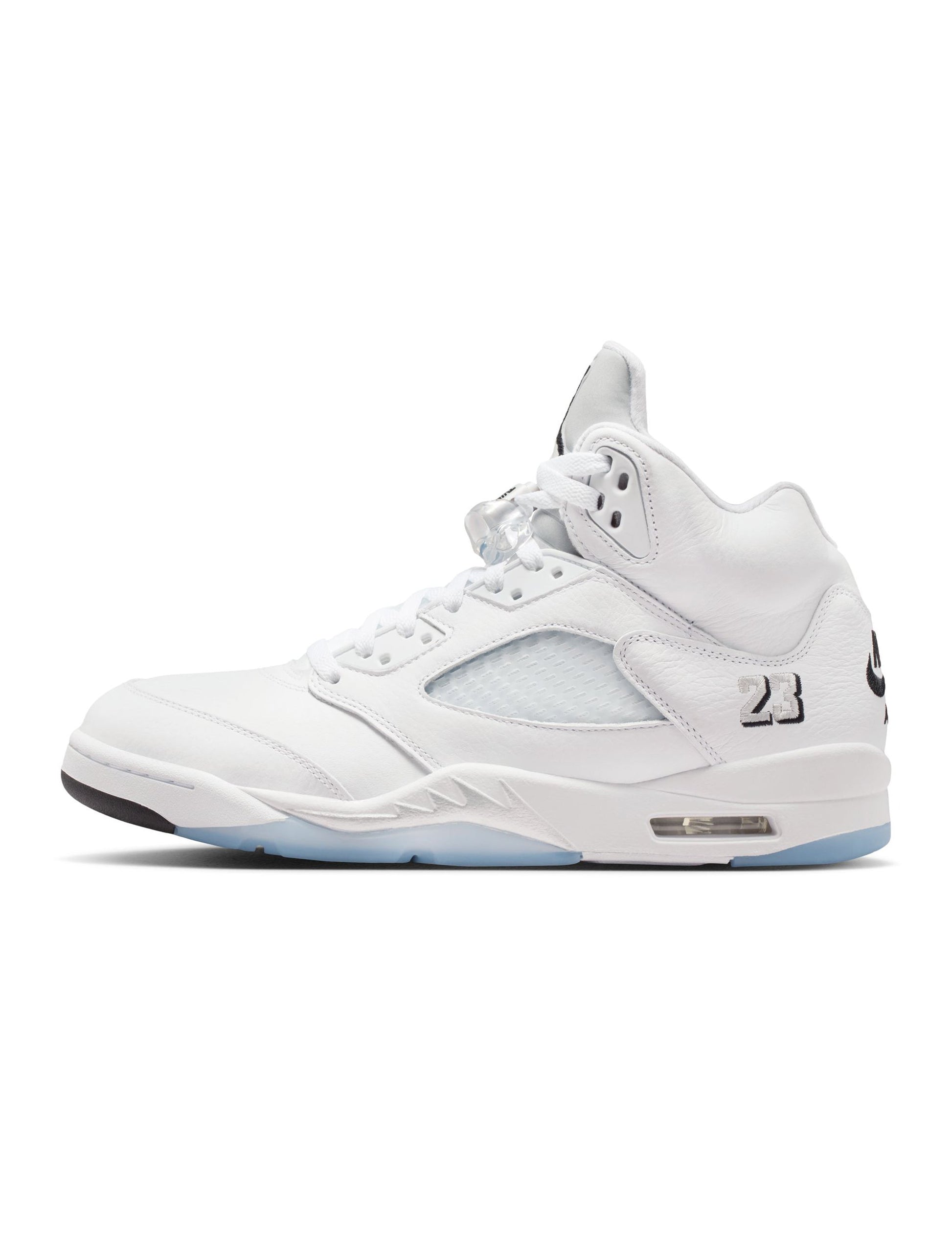 Air Jordan Mens 5 Retro - White Metallic Denim Exchange
