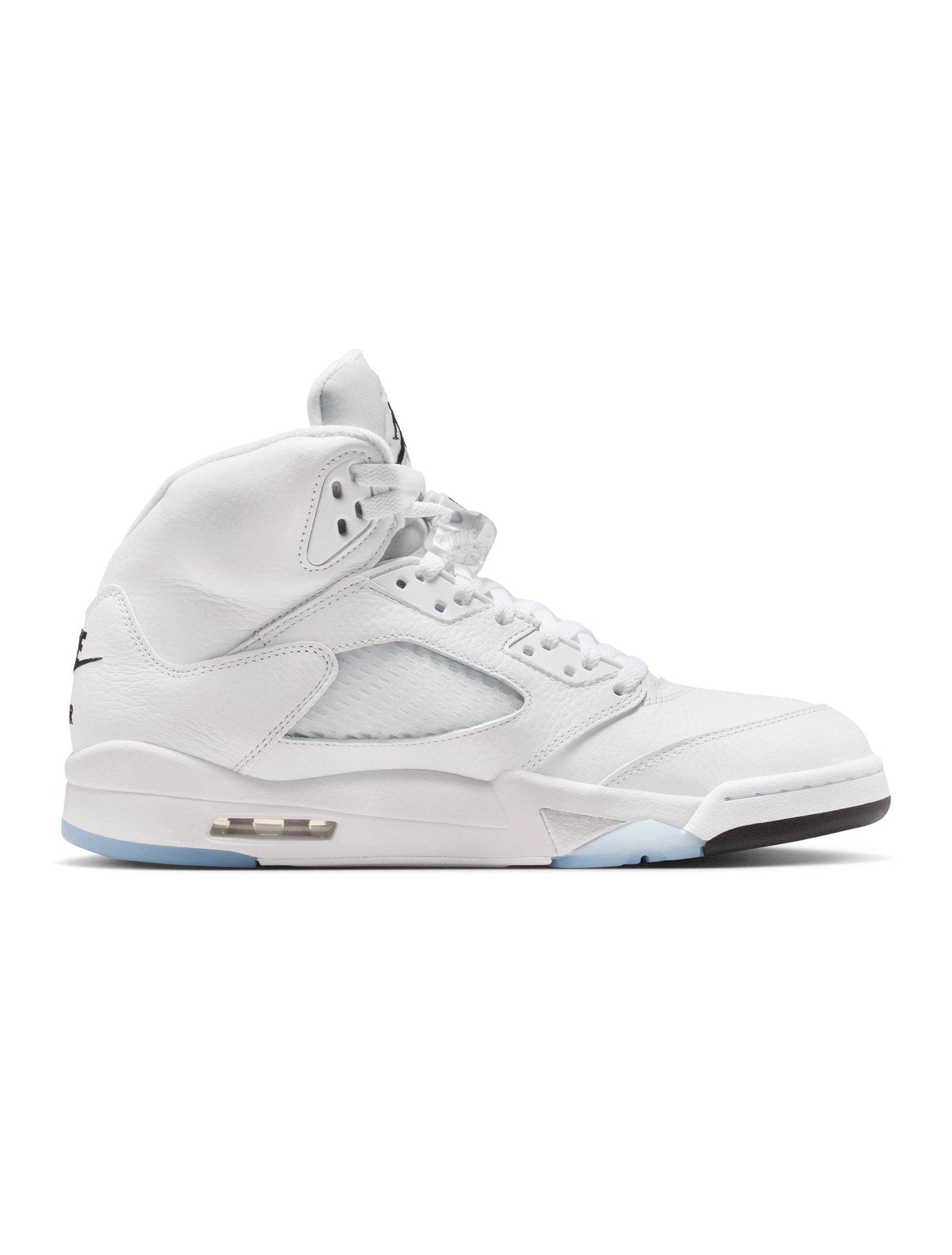 Air Jordan Mens 5 Retro - White Metallic Denim Exchange