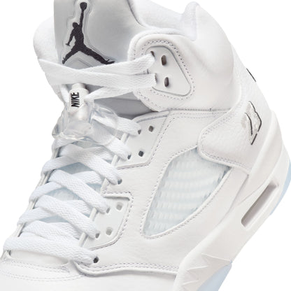 Air Jordan Mens 5 Retro - White Metallic Denim Exchange