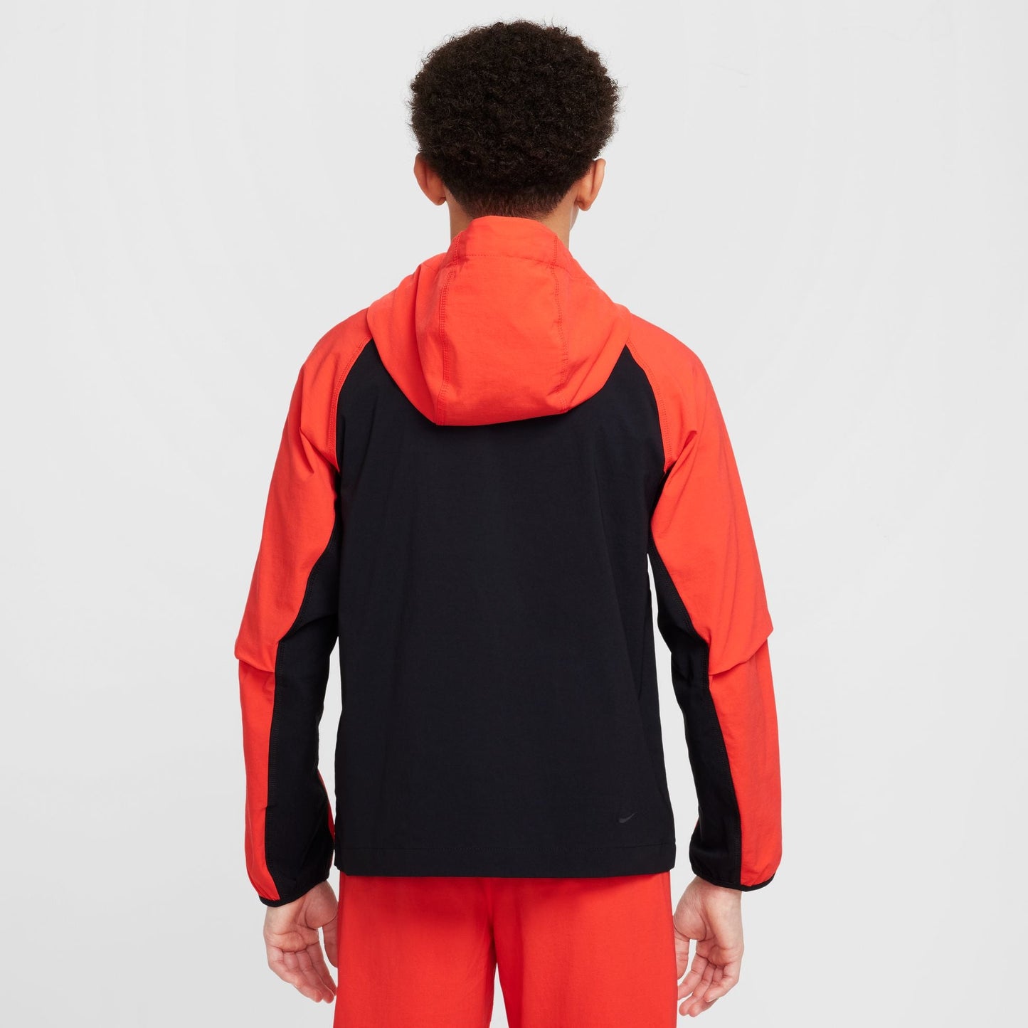 Nike Boys Tech Fleece Hoodie - Black/Light Crimson Denim Exchange
