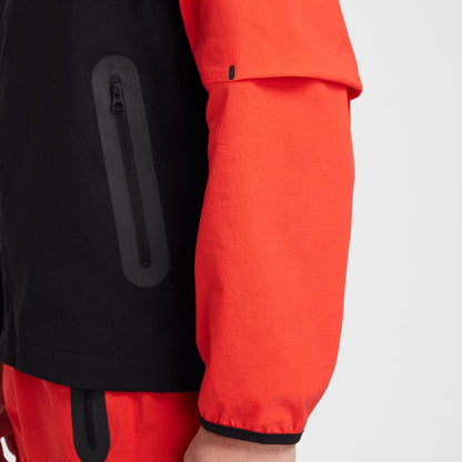 Nike Boys Tech Fleece Hoodie - Black/Light Crimson Denim Exchange