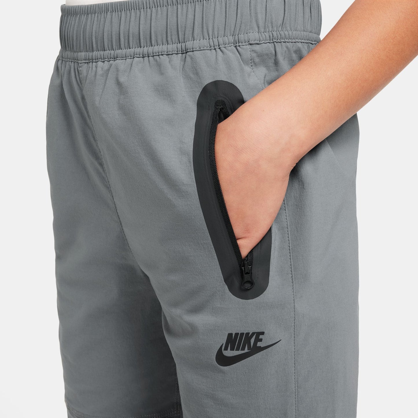 Nike Big Kids Tech Woven Pants - Smoke Grey Denim Exchange