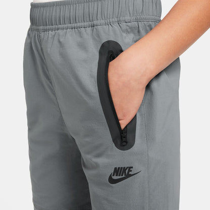 Nike Big Kids Tech Woven Pants - Smoke Grey Denim Exchange
