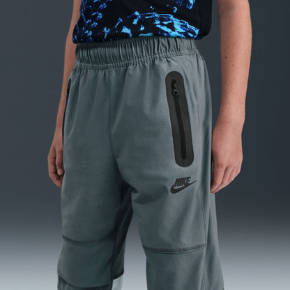 Nike Big Kids Tech Woven Pants - Smoke Grey Denim Exchange