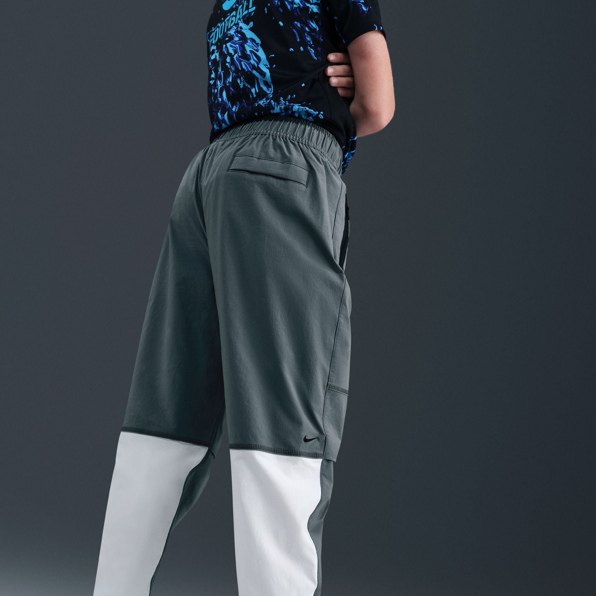 Nike Big Kids Tech Woven Pants - Smoke Grey Denim Exchange