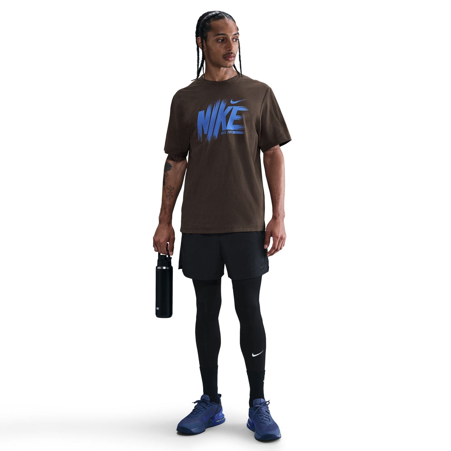 Nike Mens Hyverse Tee - Baroque Brown Denim Exchange