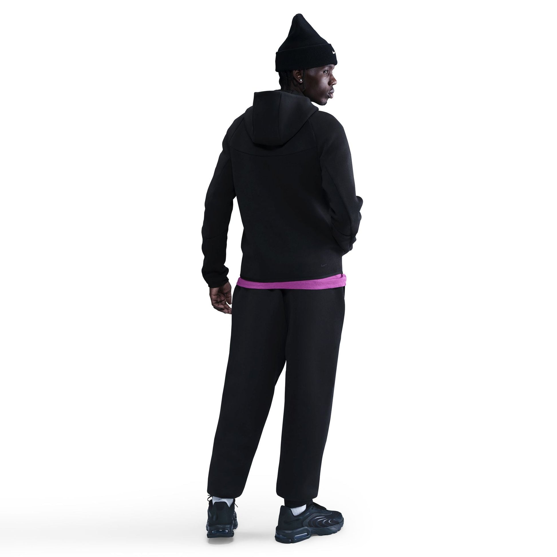Nike Mens Tech Fleece Full Zip Runner Jacket - Black Denim Exchange