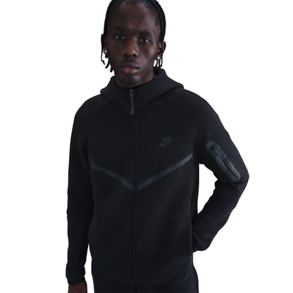 Nike Mens Tech Fleece Full Zip Runner Jacket - Black Denim Exchange