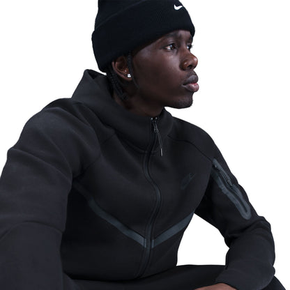 Nike Mens Tech Fleece Full Zip Runner Jacket - Black Denim Exchange