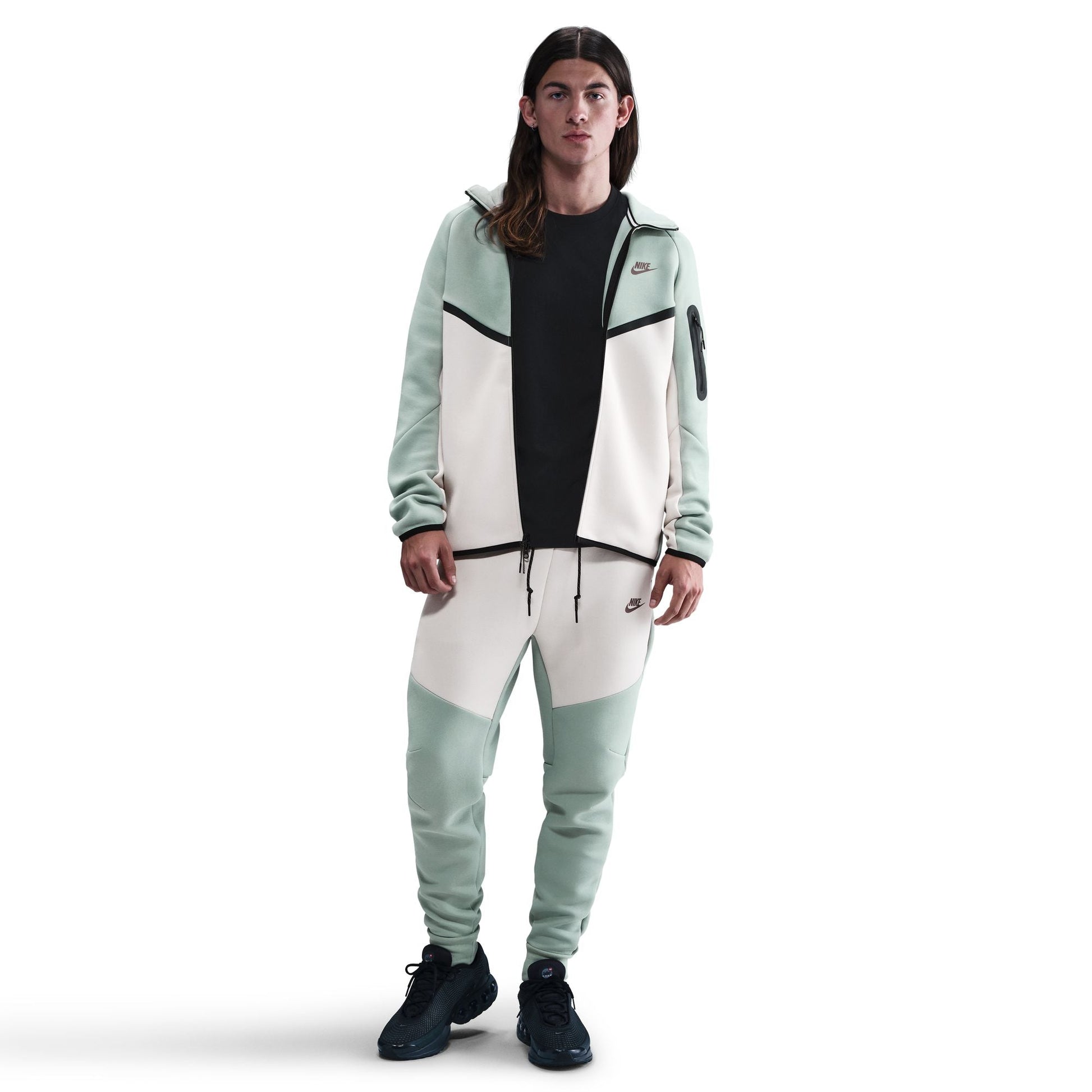 Nike Mens Tech Fleece Hoodie - Dusty Sage Denim Exchange