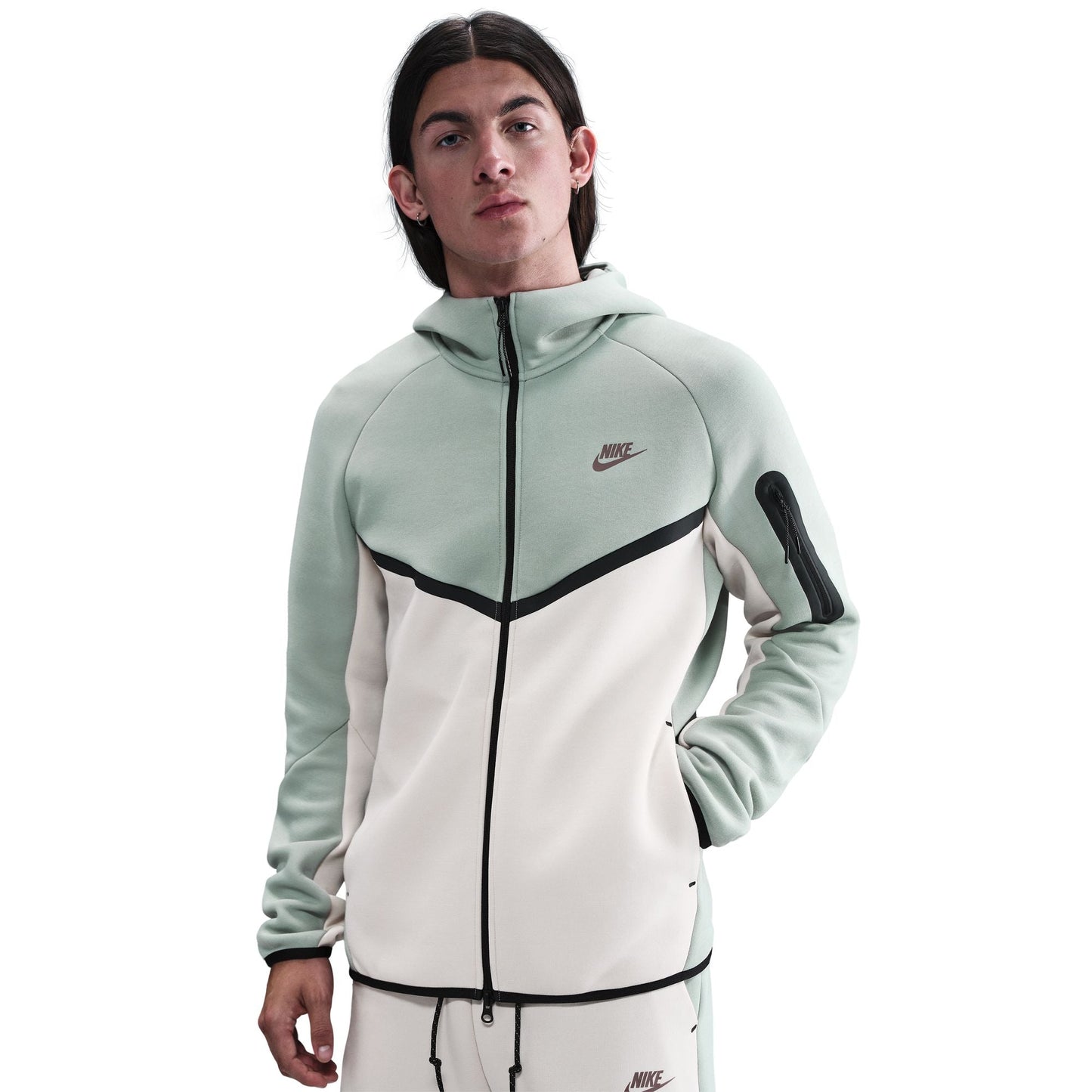 Nike Mens Tech Fleece Hoodie - Dusty Sage Denim Exchange