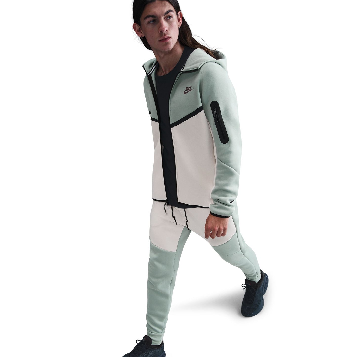 Nike Mens Tech Fleece Hoodie - Dusty Sage Denim Exchange