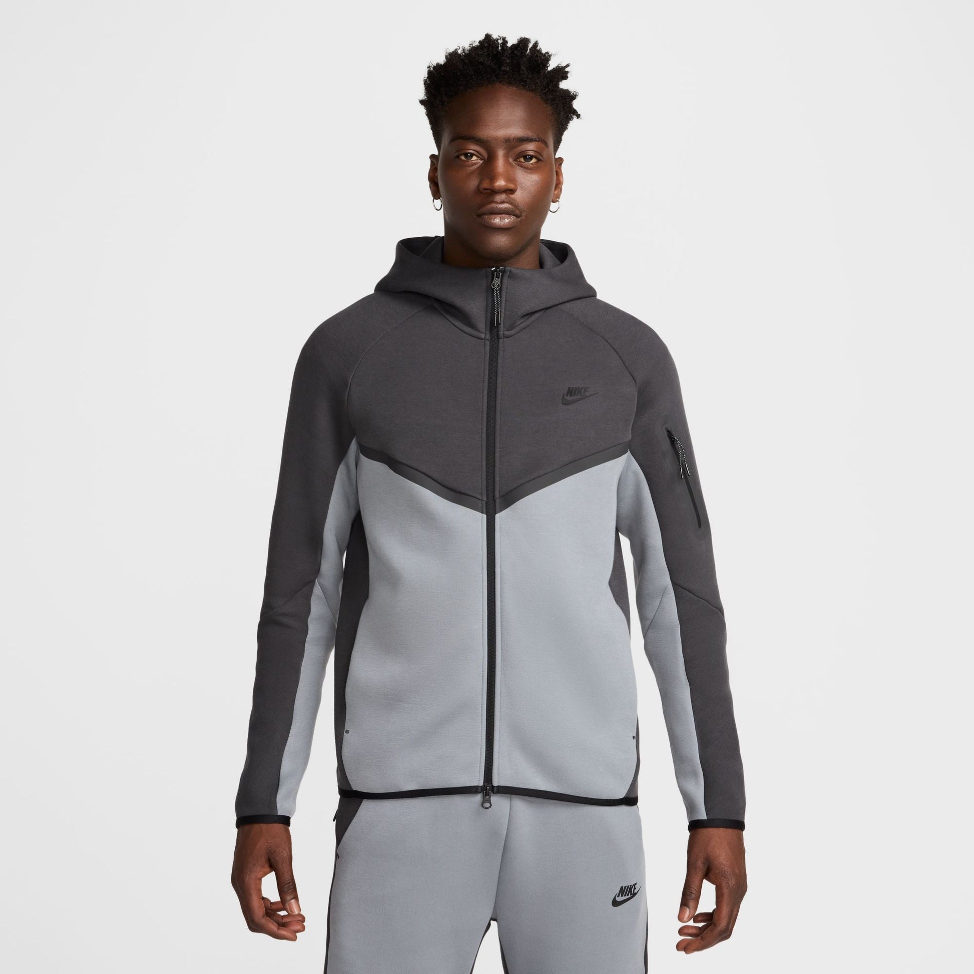 Nike Mens Tech Fleece Hoodie - Anthracite/Cool Grey Denim Exchange