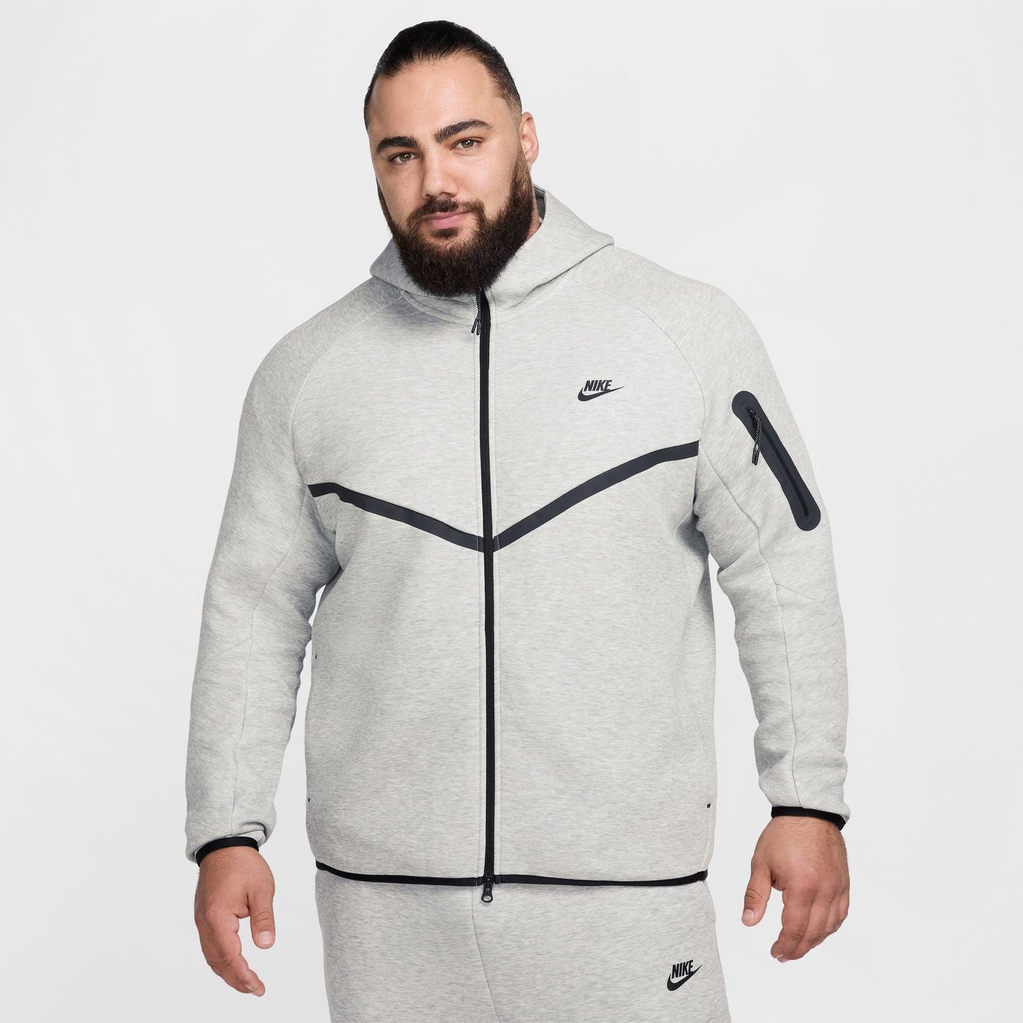 Nike Mens Tech Fleece Hoodie - Heather Grey Denim Exchange