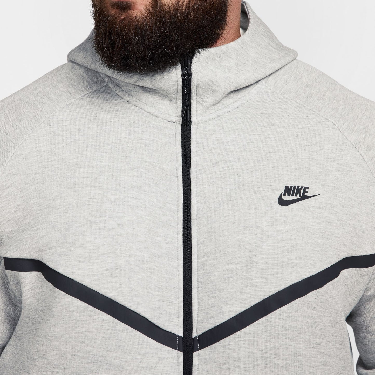Nike Mens Tech Fleece Hoodie - Heather Grey Denim Exchange