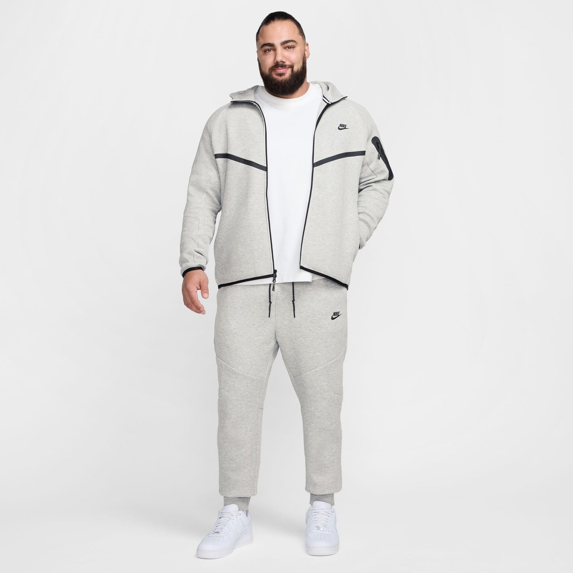 Nike Mens Tech Fleece Hoodie - Heather Grey Denim Exchange