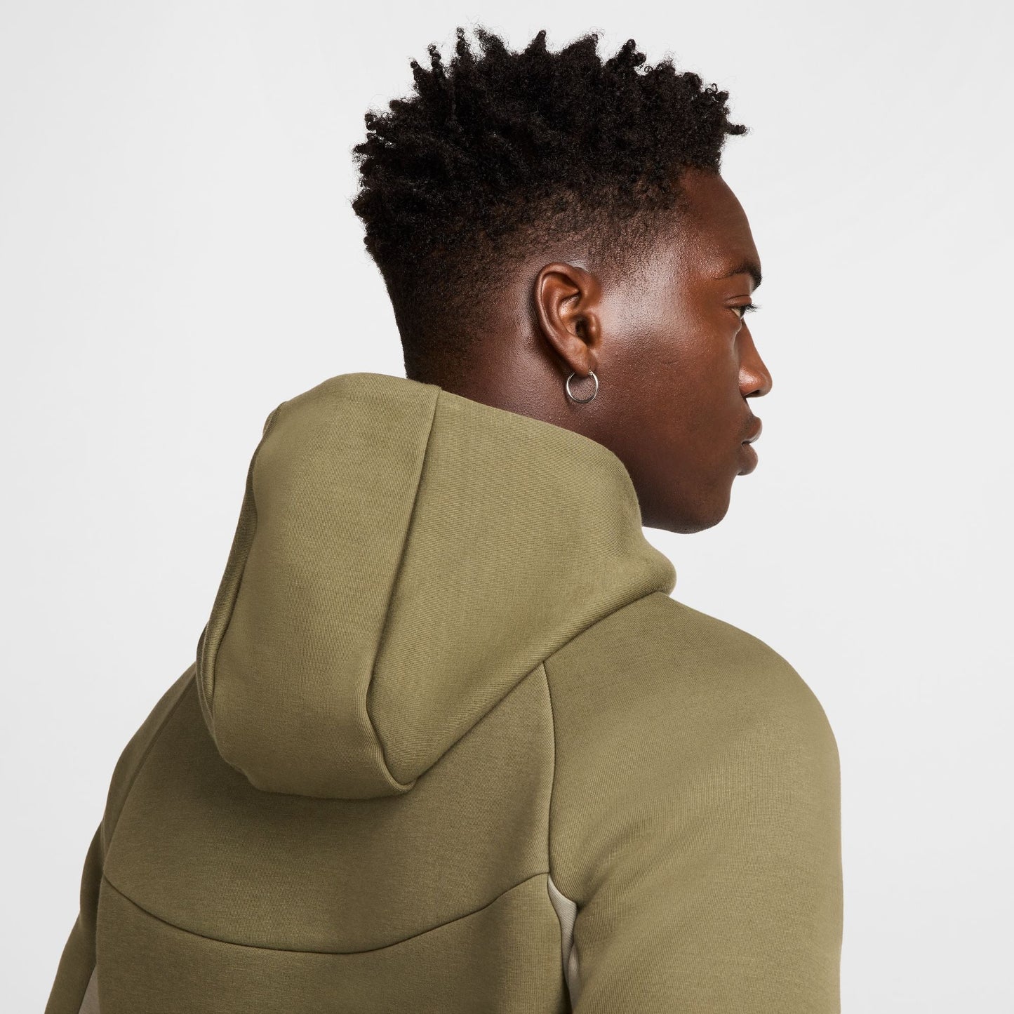 Nike Mens Tech Fleece Hoodie - Medium Olive/Light Army Denim Exchange