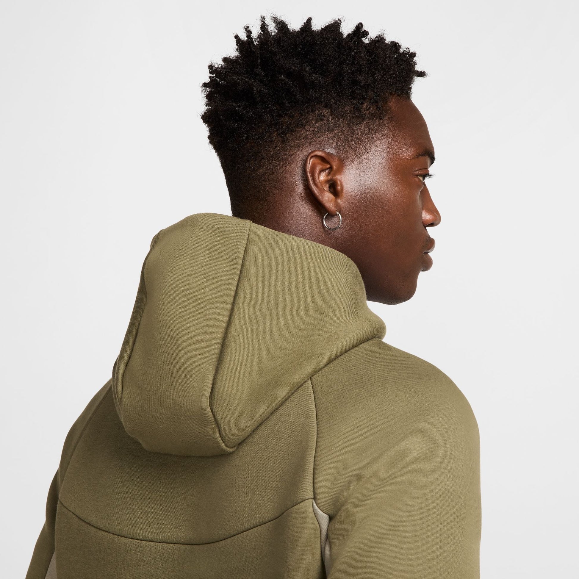 Nike Mens Tech Fleece Hoodie - Medium Olive/Light Army Denim Exchange