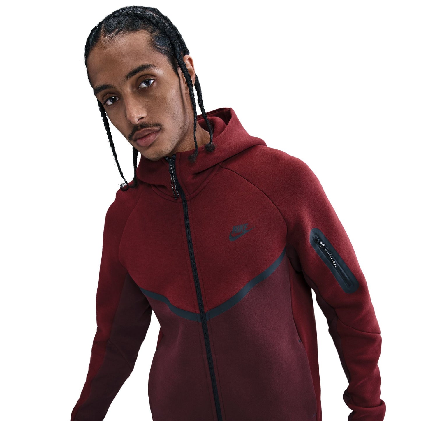 Nike Men's Tech Fleece Jacket - Dark Team Red Denim Exchange